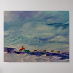 The Huslia Hustler, Alaskan Musher Poster
