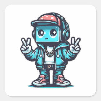 the hustler square sticker