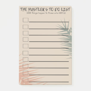 The Hustler's To Do List Post-it Notes