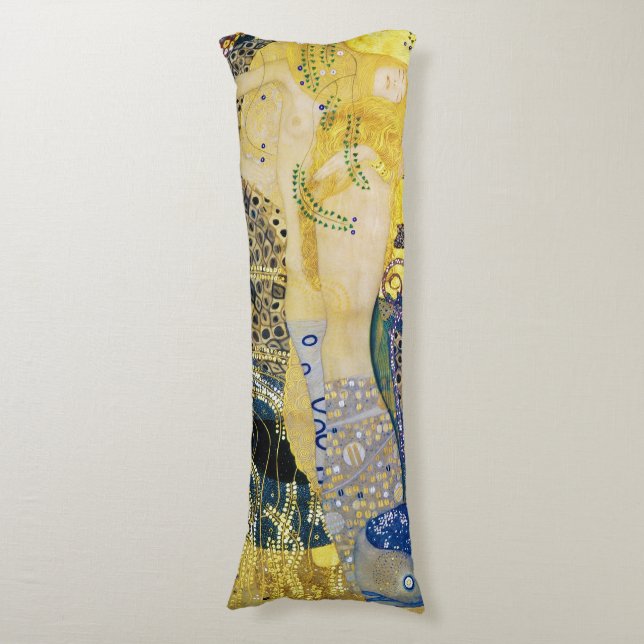 The Hydra, Gustav Klimt Body Cushion (Front Vertical)