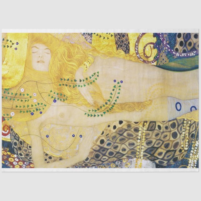 The Hydra, Gustav Klimt Tissue Paper (Front)