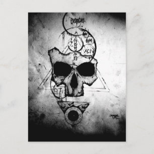 The Hyman Skull Postcard