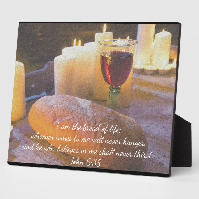 The I am the Bread of Life Photo Plaque (Side)