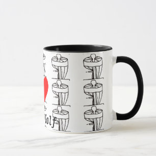 The I ♥ Disc Golf coffee mug
