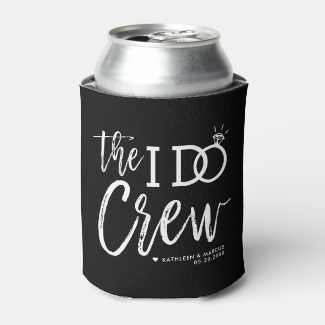 The I Do Crew | Your Wedding Party List | Favour Can Cooler (Can Front)