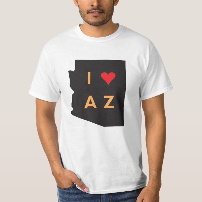 The I Love Arizona T-Shirt (Front)