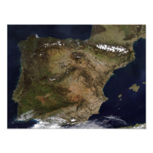 The Iberian Peninsula Photo Print