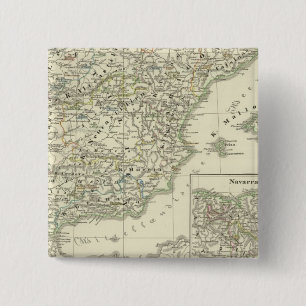 The Iberian peninsula since the beginning 15 Cm Square Badge
