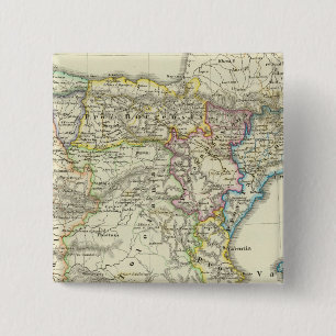 The Iberian peninsula to their church 15 Cm Square Badge