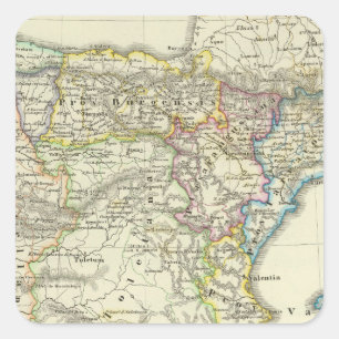 The Iberian peninsula to their church Square Sticker