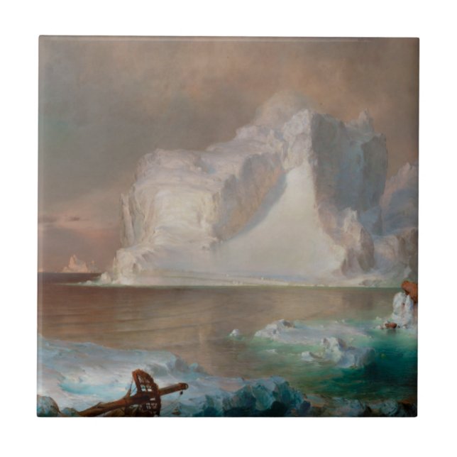 The Icebergs by Frederic Edwin Church 1861 Tile (Front)