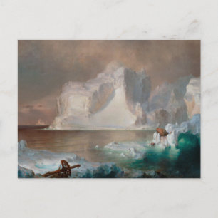 The Icebergs by Frederic Edwin Church Postcard
