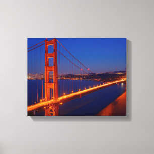 The iconic bridge with San Francisco Canvas Print