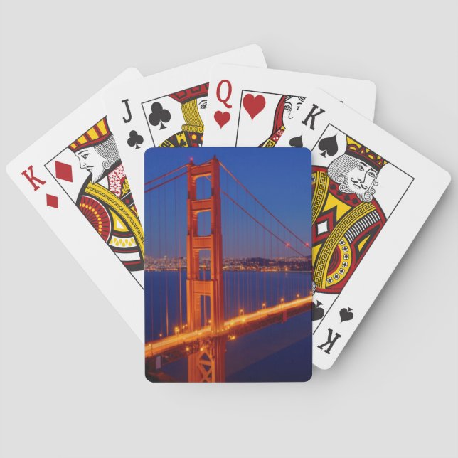 The iconic bridge with San Francisco Playing Cards (Back)