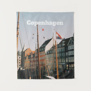 The iconic Nyhavn, Copenhagen, Denmark Tapestry