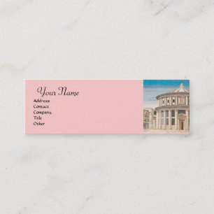 THE IDEAL CITY ,Renaissance Architect ,Blue Pink Mini Business Card