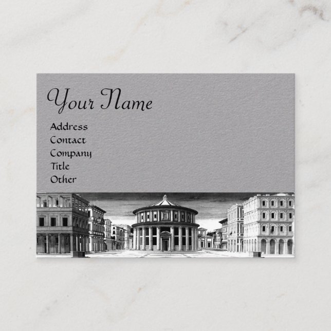 THE IDEAL CITY /RENAISSANCE ARCHITECTURE,ARCHITECT BUSINESS CARD (Front)