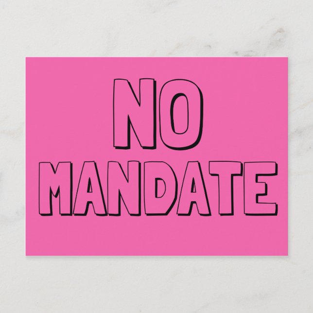The Ides of Trump No Mandate Postcard (Front)