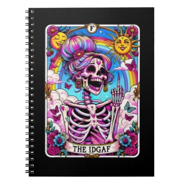 The IDGAF Tarot Card Notebook Collection (Front)