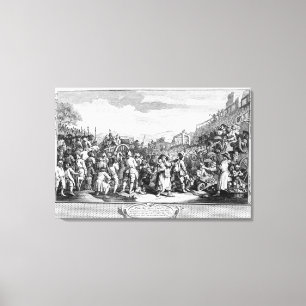 The Idle 'Prentice Executed at Tyburn Canvas Print