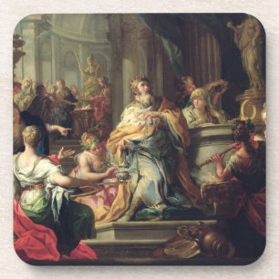 The Idolisation of Solomon, c.1735 (oil on canvas) Coaster