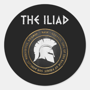 The Iliad Wrath Of Achilles Trojan War  Classic Round Sticker