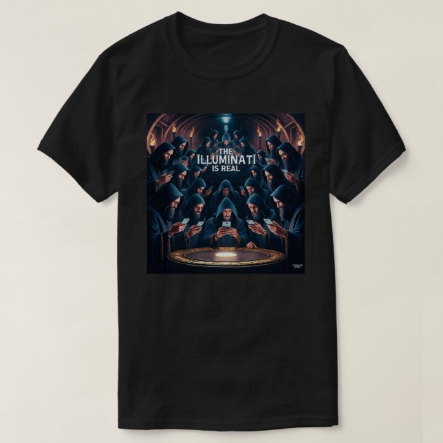 The Illuminati is Real T-Shirt (Design Front)