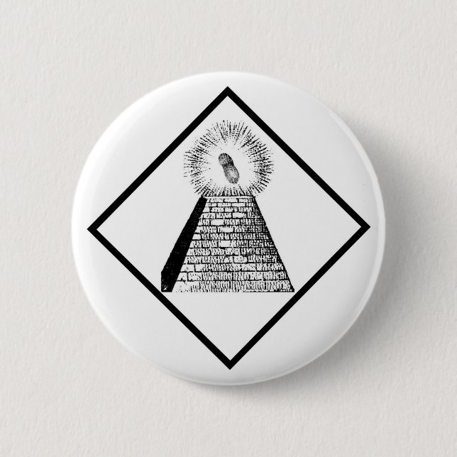 The Illuminutty 6 Cm Round Badge (Front)