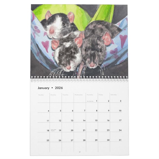 The Illustrated Rat 2013 Calendar (Jan 2026)