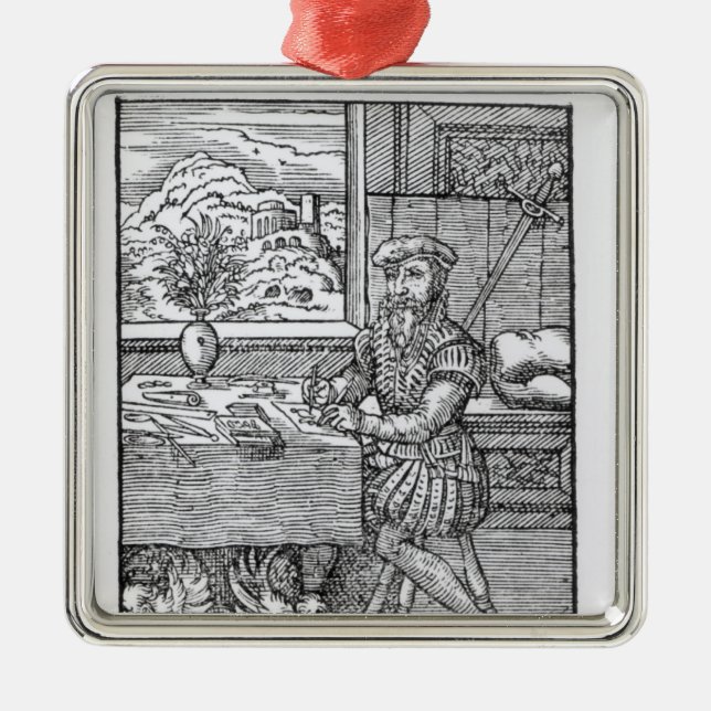 The Illustrator, published by Hartman Schopper Metal Tree Decoration (Front)