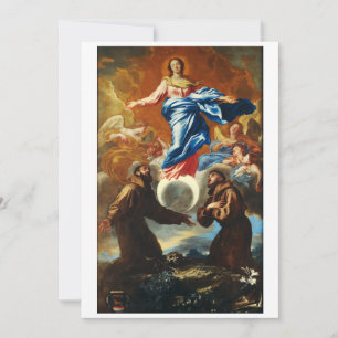 The Immaculate Conception of Virgin Mary Holiday Card