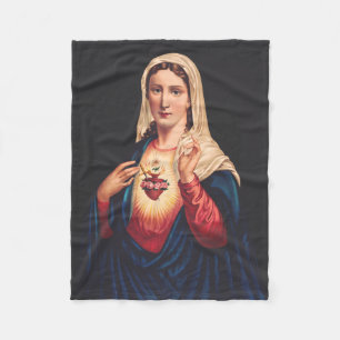 The Immaculate Heart of Mary Fleece Blanket