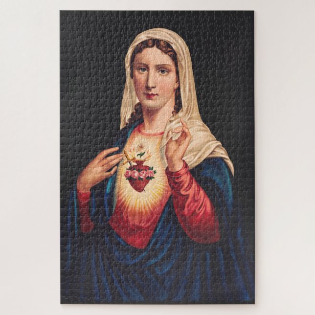 The Immaculate Heart of Mary Jigsaw Puzzle (Vertical)