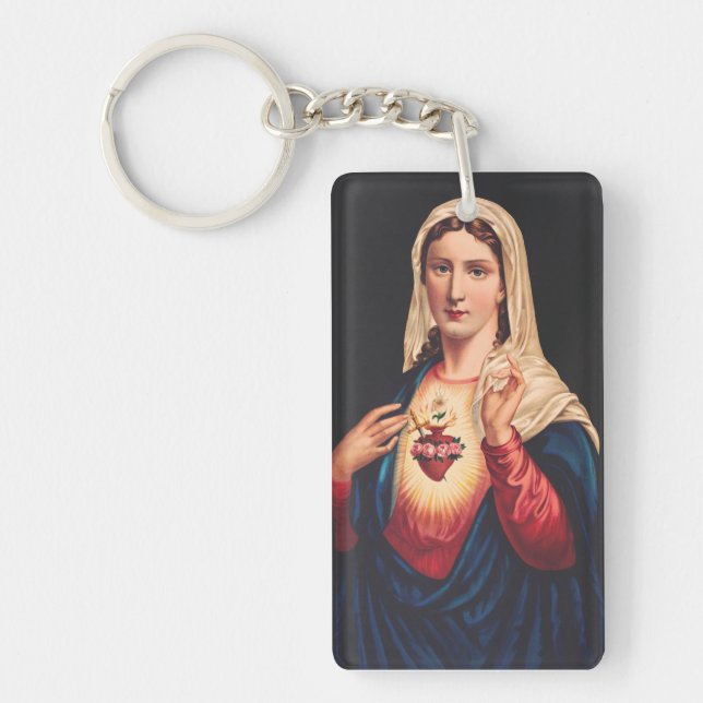 The Immaculate Heart of Mary Key Ring (Front)