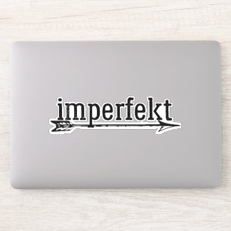 the imperfekt vinyl sticker w/ arrow
