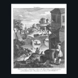 The importance of knowing perspective poster<br><div class="desc">The importance of knowing perspective,  18th century | by William Hogarth | Art Location: Private Collection | British Artist | Image Collection Number: XIR163407</div>