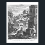 The importance of knowing perspective poster<br><div class="desc">The importance of knowing perspective,  18th century | by William Hogarth | Art Location: Private Collection | British Artist | Image Collection Number: XIR163407</div>