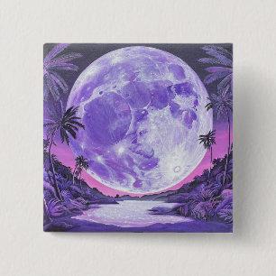 "the Impossible Moon"- 15 Cm Square Badge