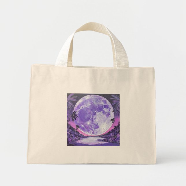 The Impossible Moon-Sticker Mini Tote Bag (Front)