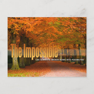 The Impossible Motivational Postcard