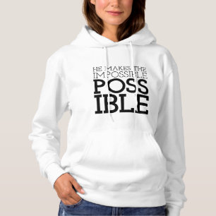 The Impossible to Possible Gospel Sayings Aestheti Hoodie