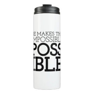 The Impossible to Possible Gospel Sayings Aestheti Thermal Tumbler