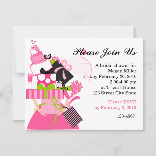 The Impossible Wedding Stack Invitation (Front)