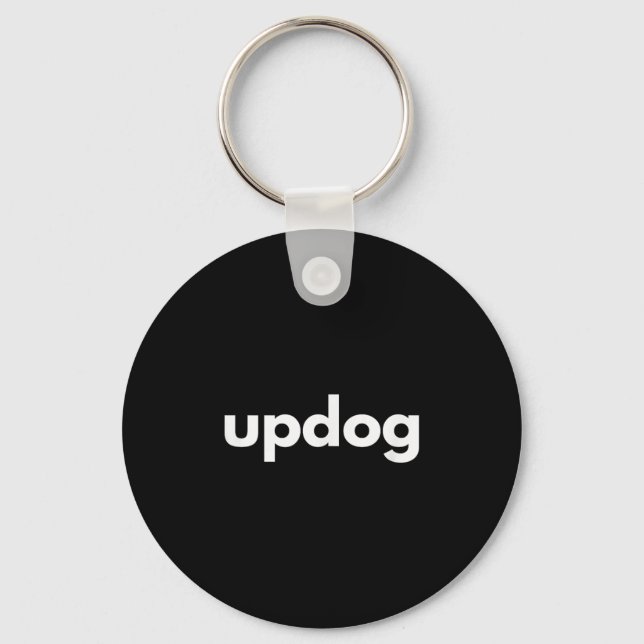 The Incognito Store _ Updog Dog Lover Funny - Blac Key Ring (Front)