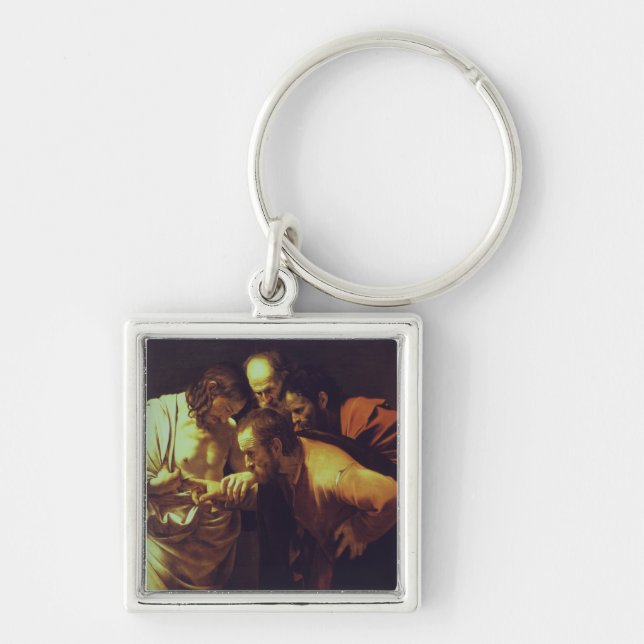 The Incredulity of Saint Thomas by Caravaggio Key Ring (Front)