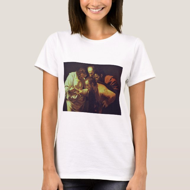 The Incredulity of Saint Thomas by Caravaggio T-Shirt (Front)