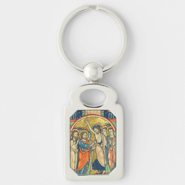 The Incredulity of St Thomas from Psalter  Key Ring (Front)