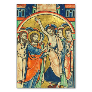 The Incredulity of St Thomas from Psalter  Table Number