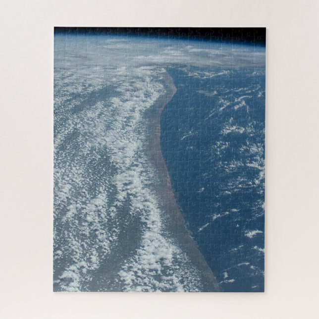 The Indian Ocean Coastline Of Kenya And Somalia. Jigsaw Puzzle (Vertical)