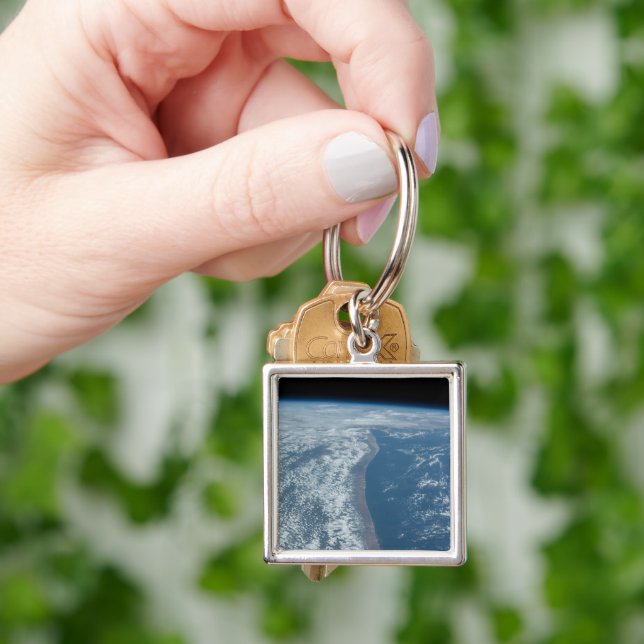 The Indian Ocean Coastline Of Kenya And Somalia. Key Ring (Hand)